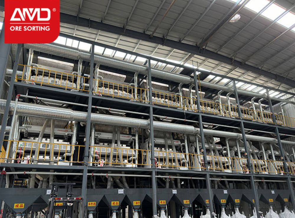 Smistamento del minerale AMD: selezionatrice di polvere di quarzo K2C6